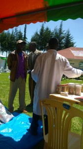 Menengai information desk during Farmers Field Day